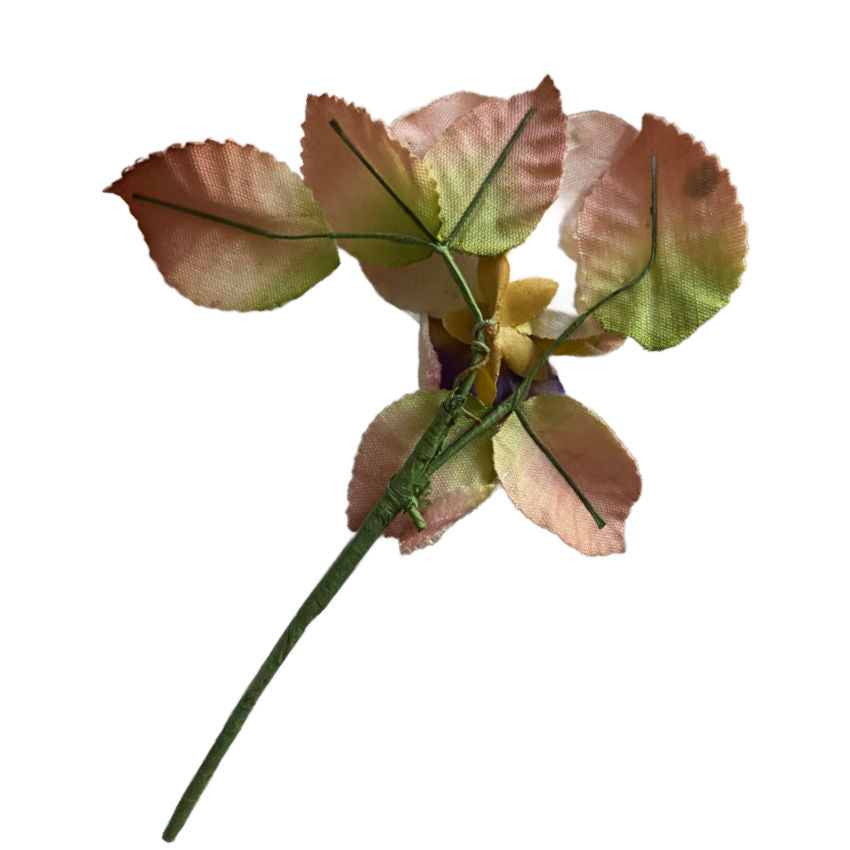 French Pink Millinery Velvet Pansy