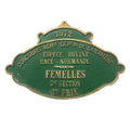 Vintage French Agricultural Farm Animal Show Prize Award Trophy Plaque 5 Prix