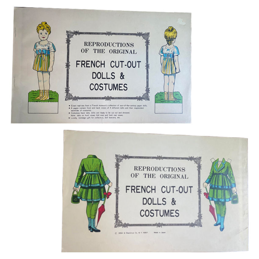 Vintage Paper Doll Book French Dolls and Costumes