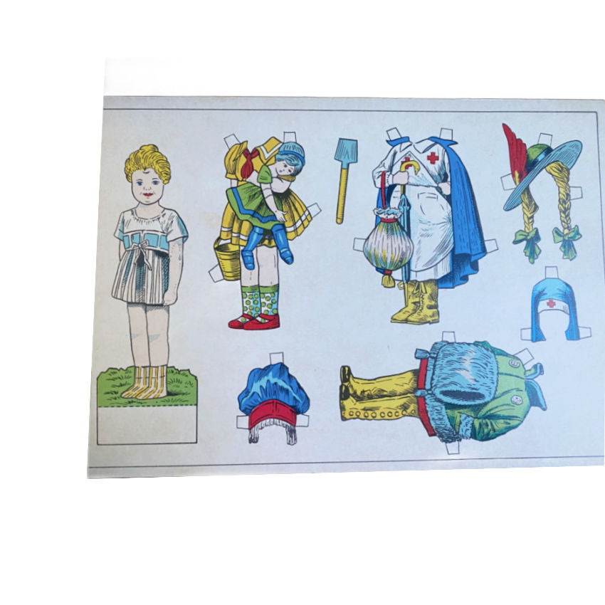 Vintage Paper Doll Book French Dolls and Costumes