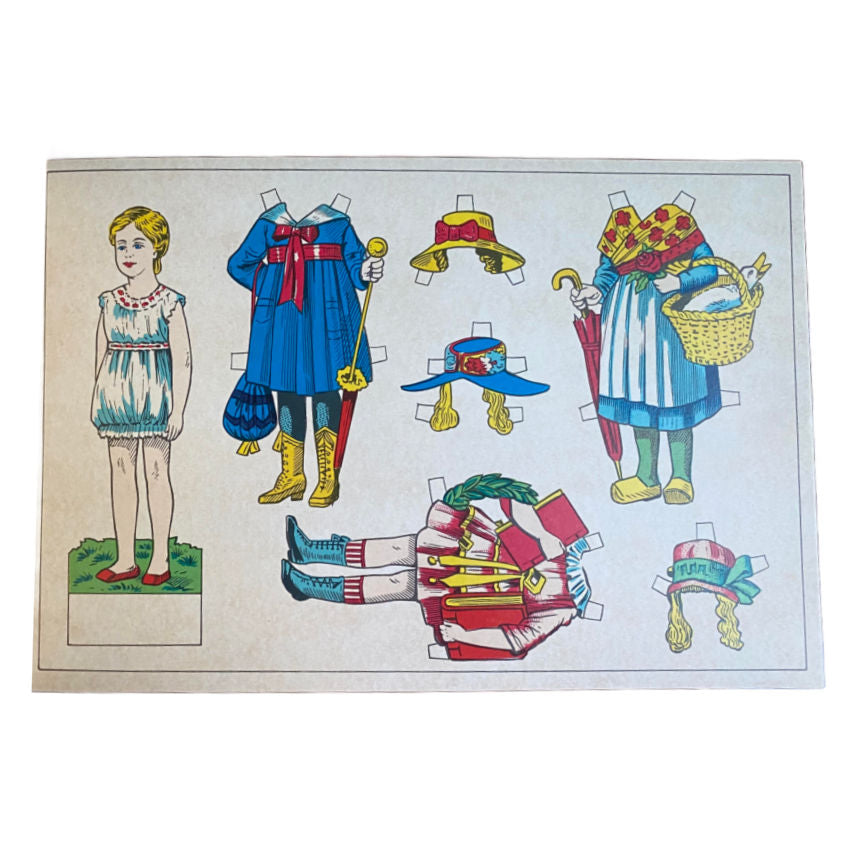 Vintage Paper Doll Book French Dolls and Costumes