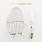 Vintage glass chandelier bulb accessory