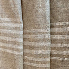 Vintage European Striped Linen & Flax Mattress Cover Unused
