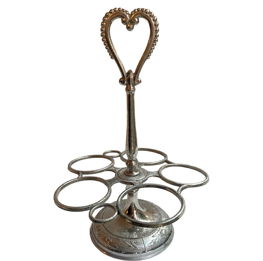 Vintage French 5 Piece Oil, Vinegar, Salt and Pepper Service