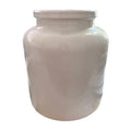 Vintage French Terre de Fer cream preserving pot
