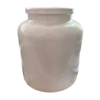 Vintage French Terre de Fer cream preserving pot