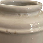 Terre de Fer stoneware pot French country decor rim detail