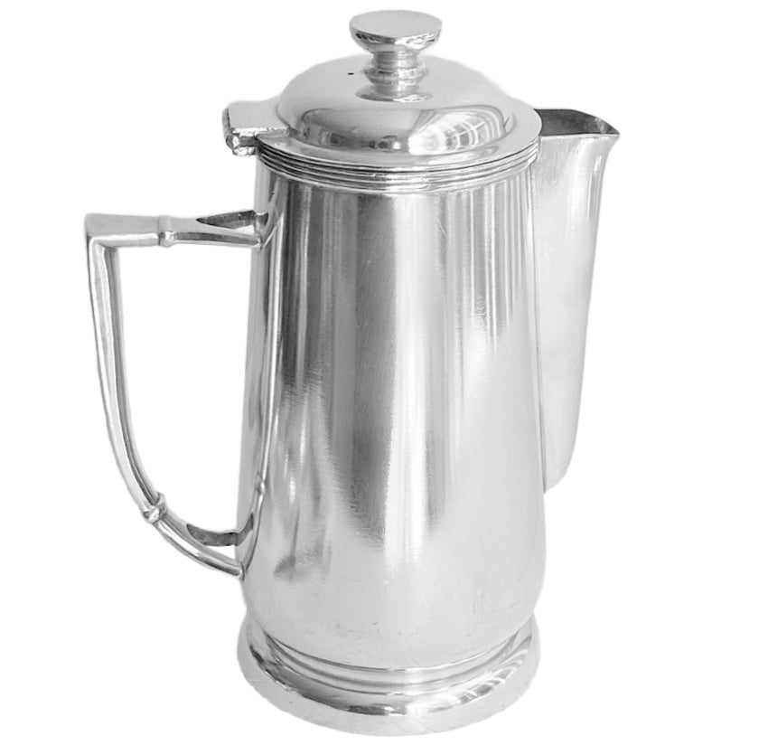 Large Vintage Beverly Hilton Hotel Silver Coffee Pot