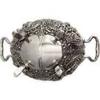 Maker mark on vintage Negbaur No. 256 silver plated footed bowl
