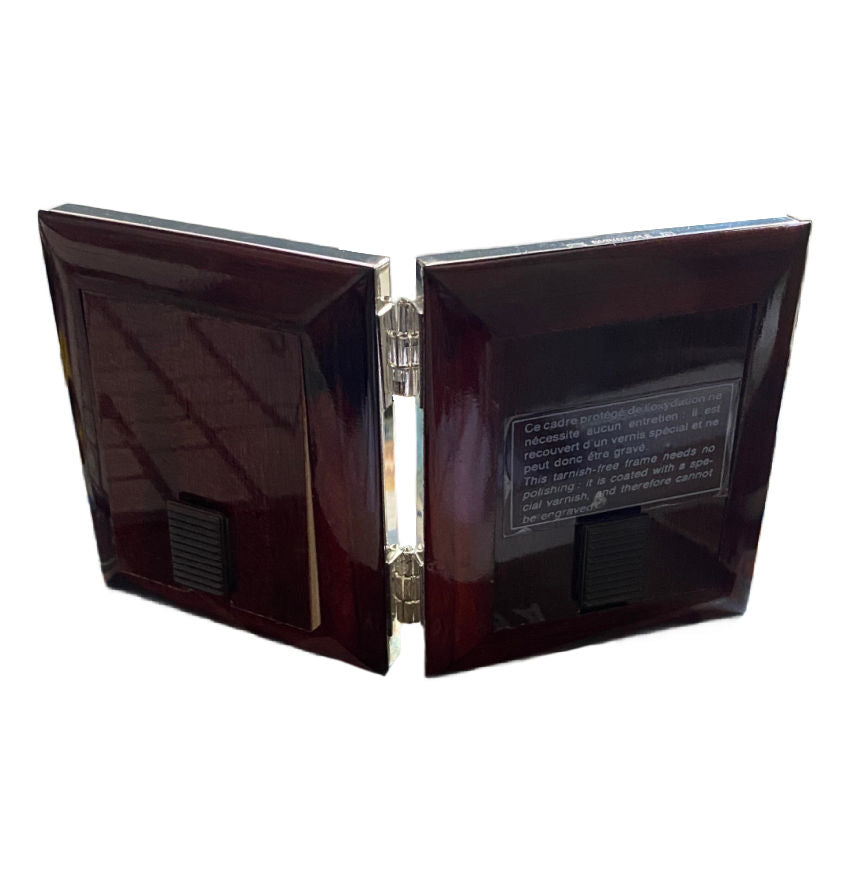 Vintage French Christofle Silver Double Photo Frame