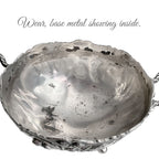 Vintage Silver Plated Cherub & Floral Footed Bowl