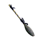 Artisan lavender ribbon wand inspired by Provence with black brocade ribbons