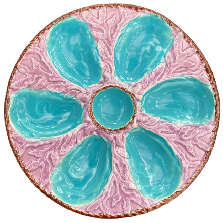 Shells with Seaweed and Rope Center and Rim
