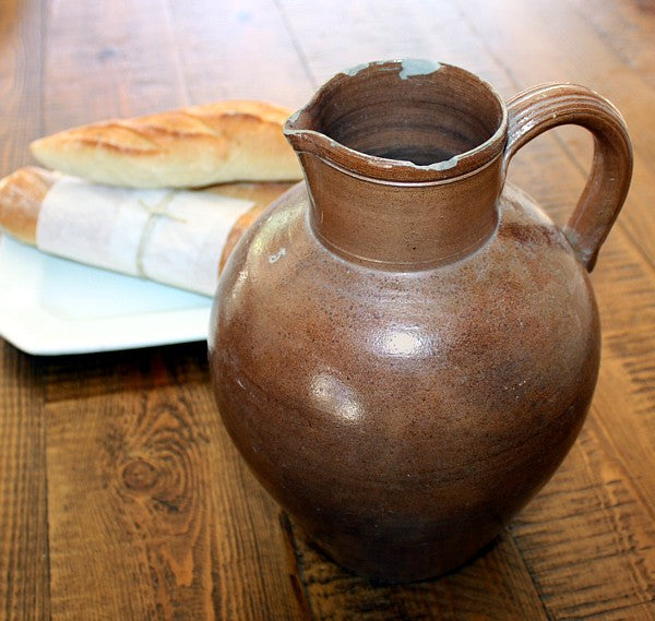 antique French Provencal country wine pitcher jug