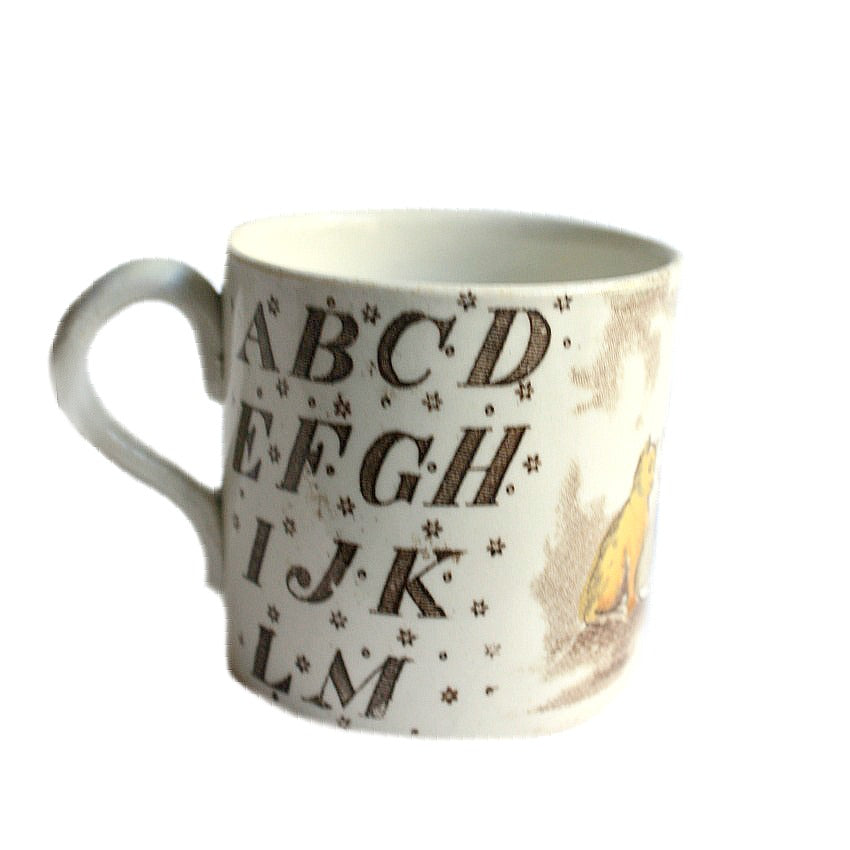 1880 Staffordshire Alphabet ABC Mug - Jack Horner