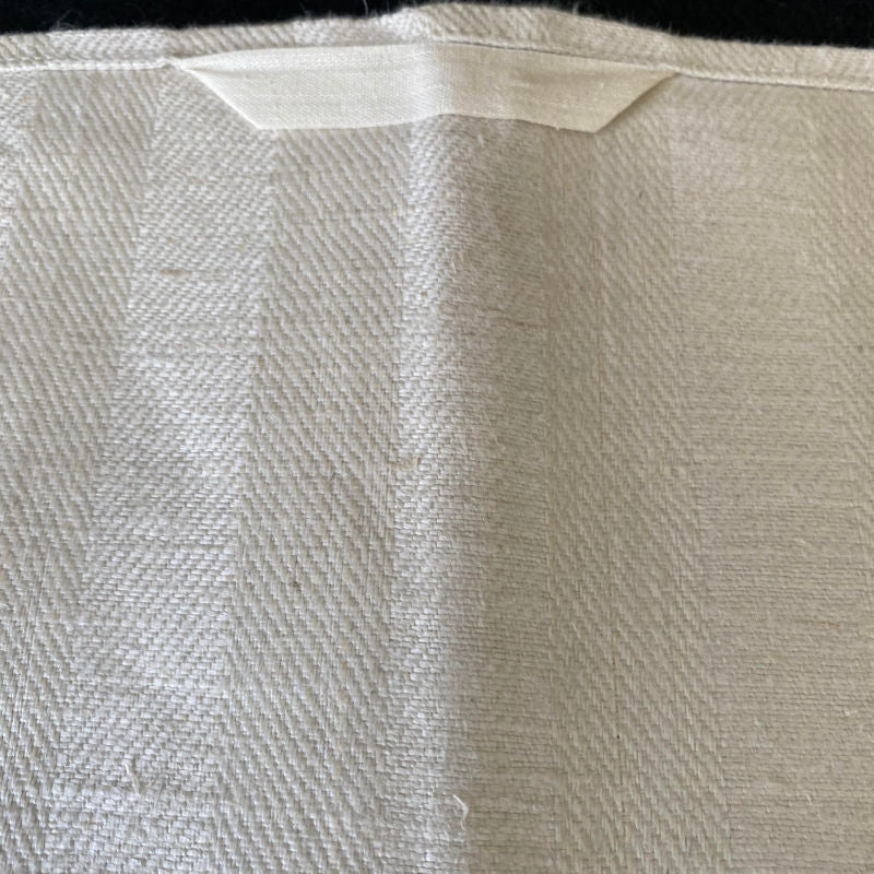 Antique French Linen Cream Striped Towel