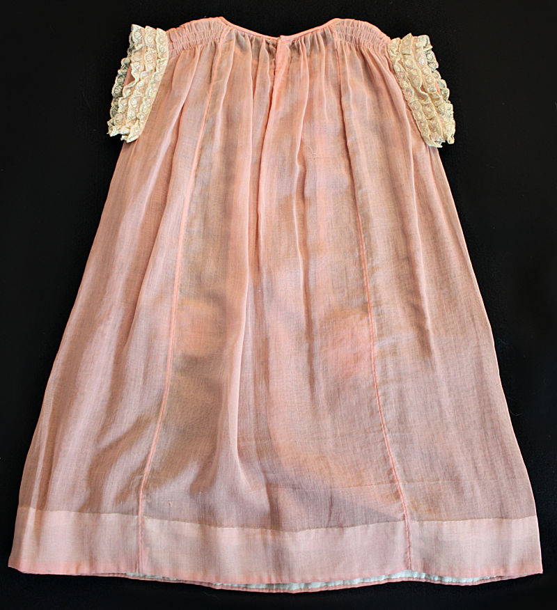 Antique French Peach Little Girl's Dress 1919