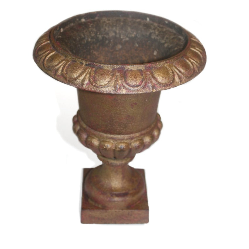 Antique French Estate Cast Iron Urn Jardiniere