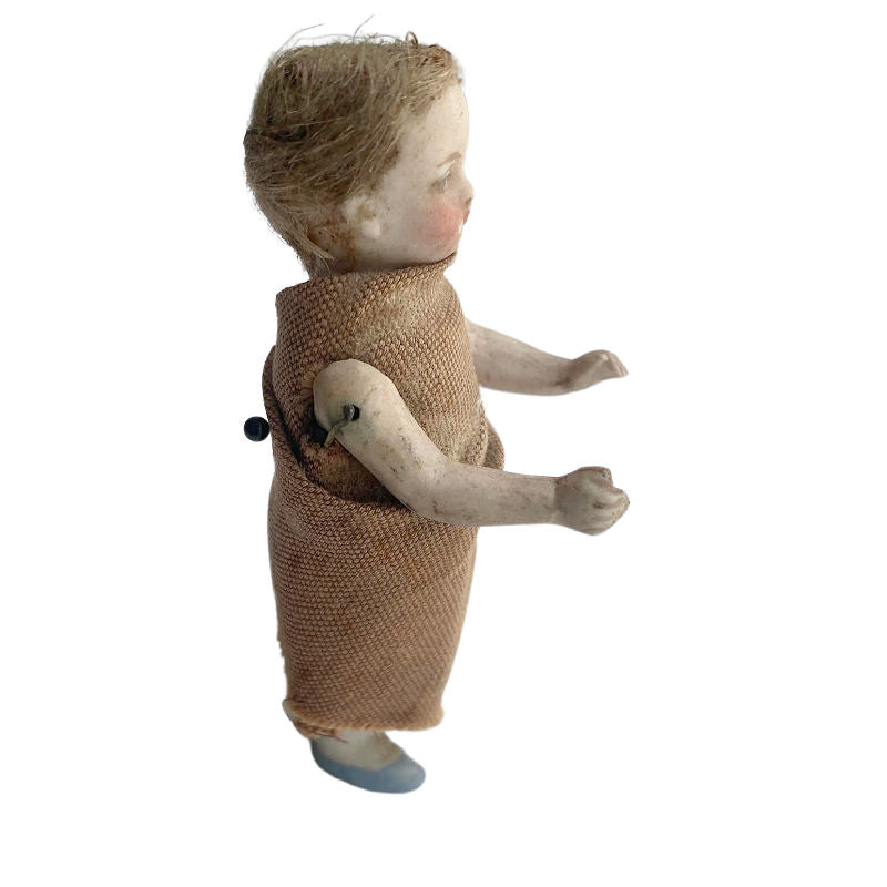 Early Antique Very Tiny Bisque Baby Doll