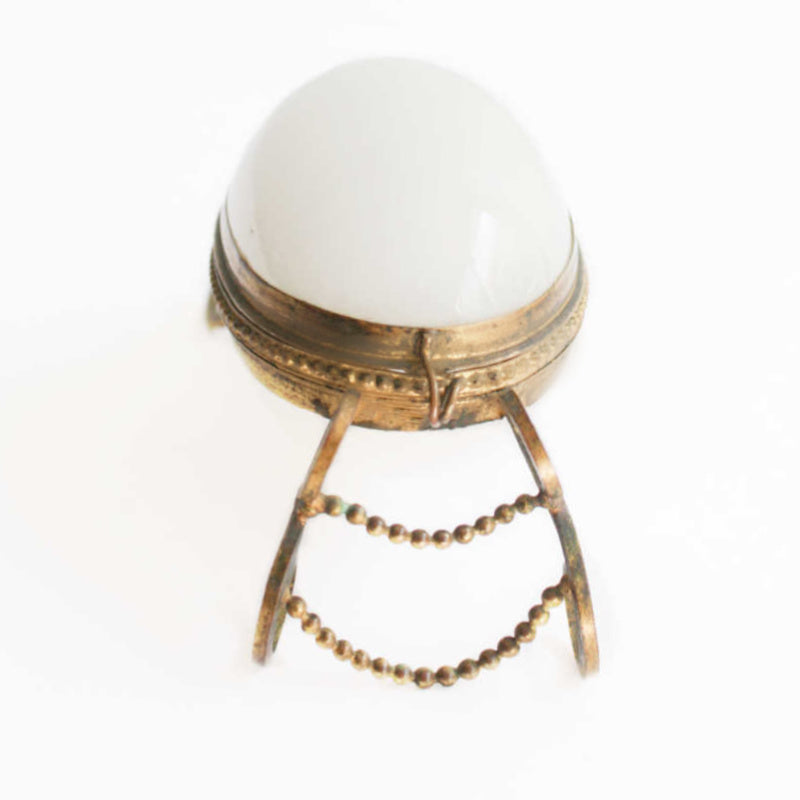 Belle Époque pocket watch stand Opaline gilt