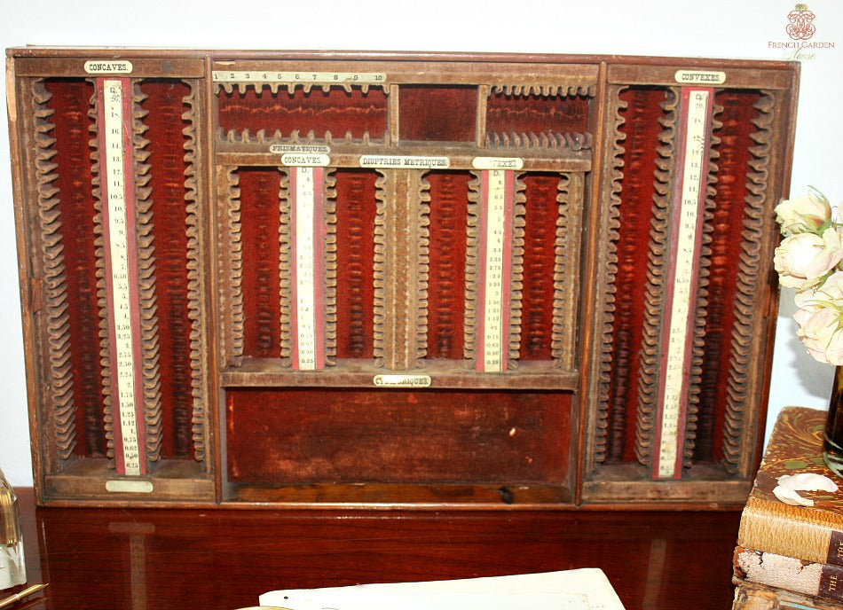 19th Century French Optometrist Eye Testing Holder Display