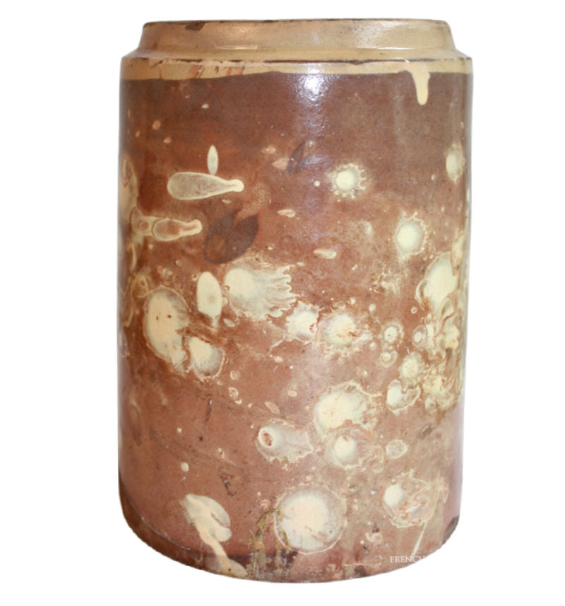 Large 19th Century French Savoie Pottery Preserving Jar