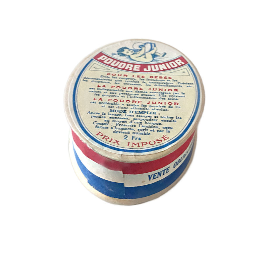 Antique French Baby Powder Poudre Junior Box