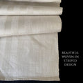 Antique French Linen Cream Striped Towel