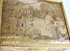 Rare antique French engraved jewelry box with a beautifully detailed signed pastorale courting scene. 