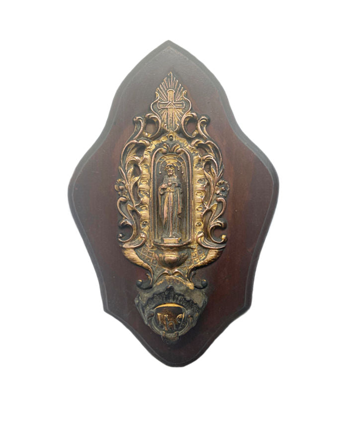 antique French Holy Water Font