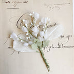 Vintage Millinery White Spring Flower Spray