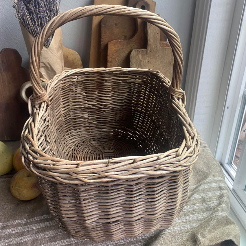 Antique French Market Basket