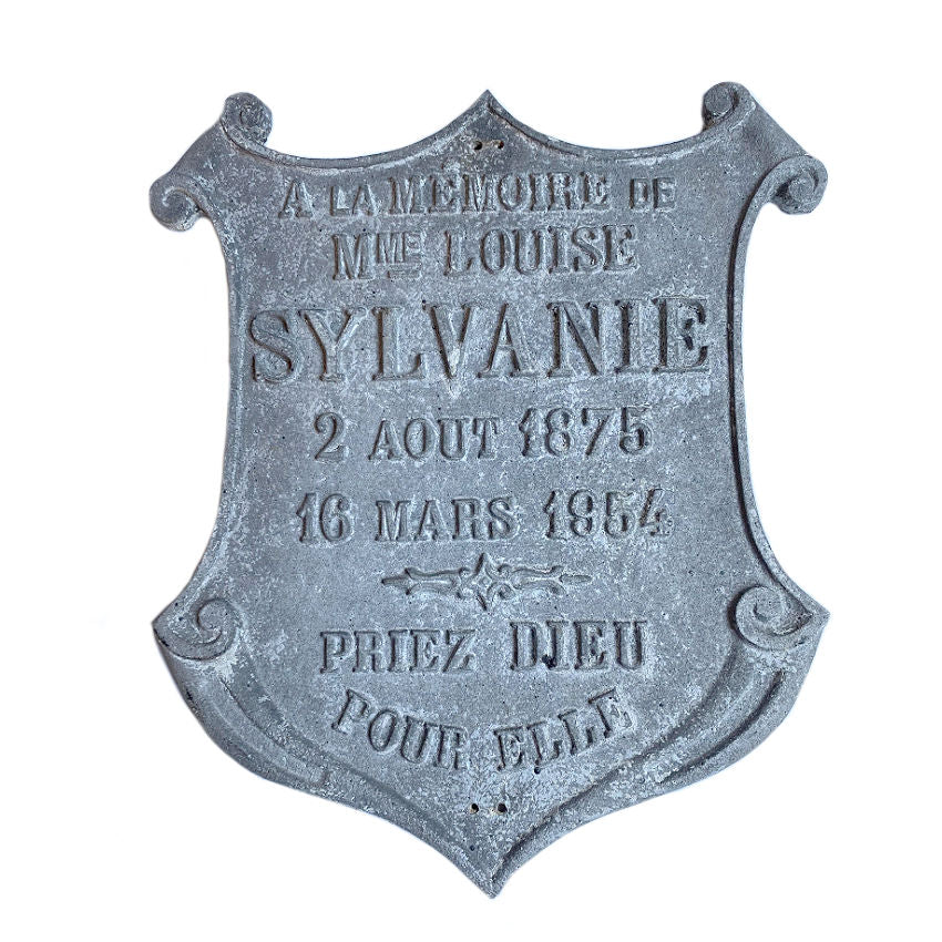 French Memorial Shield Plaque