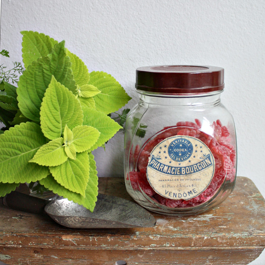 Antique French Glass Pharmacie Jar