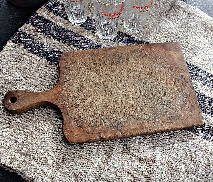 antique French chopping board patina