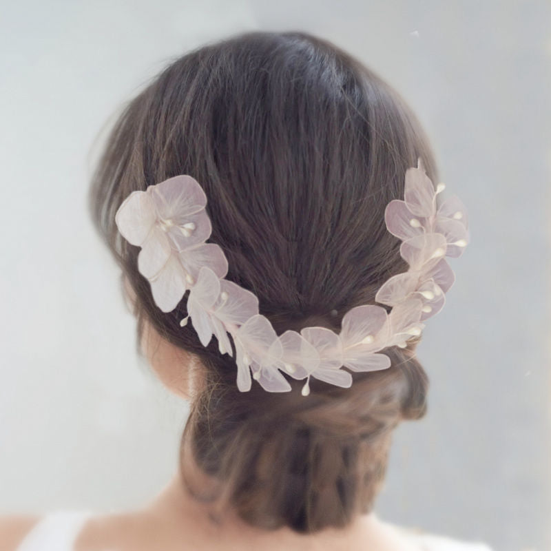 Vintage Ballet Pink Floral Head Crown