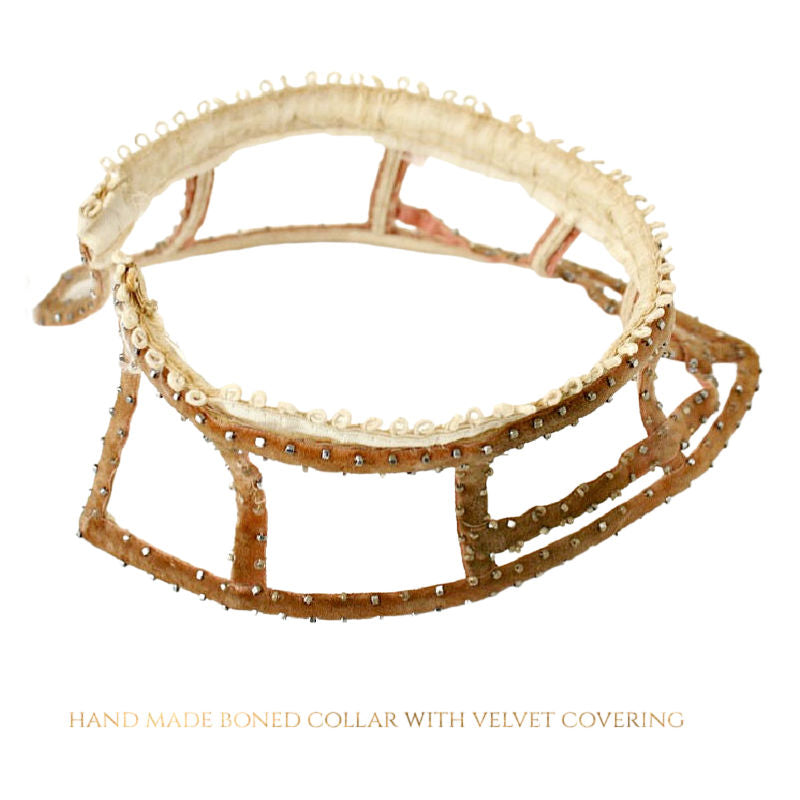 Antique French beaded costume neck piece