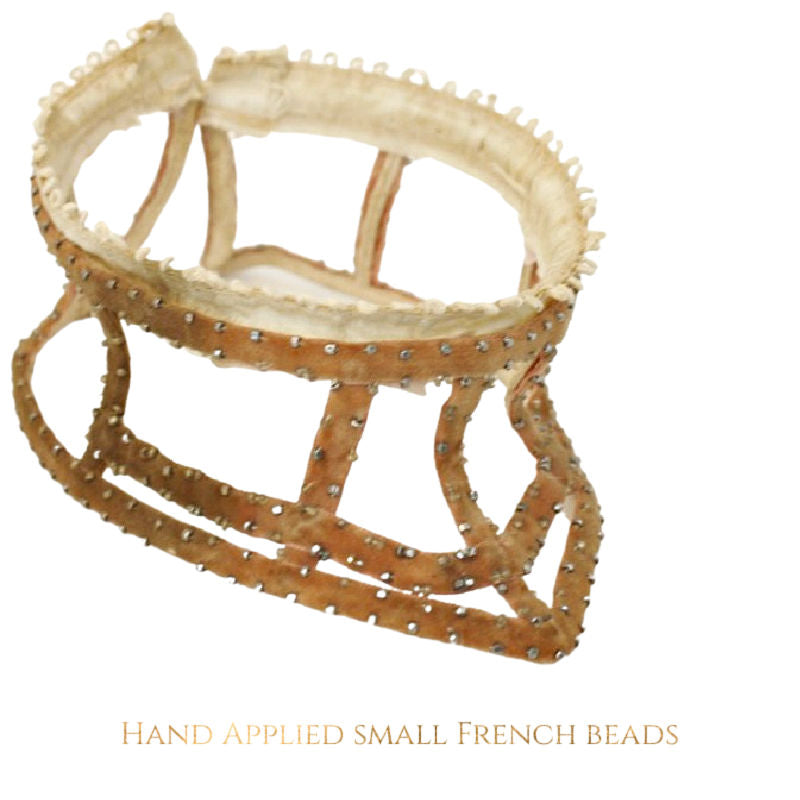Antique French neck piece with beading