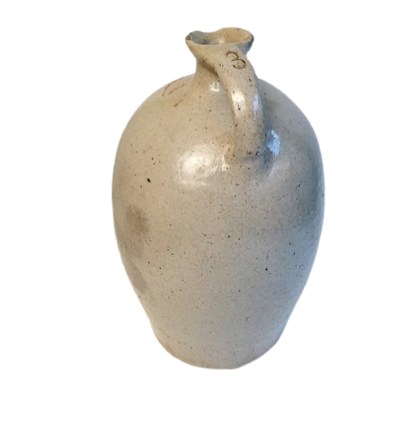 19th Century French Water Jug with Greige Glaze