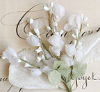 Vintage Millinery White Spring Flower Spray