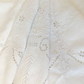 Antique Linen Hand Embroidered Madeira Round Tea Cloth Floral Urns