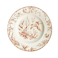 Antique English Staffordshire Birds Transferware Plate 1885