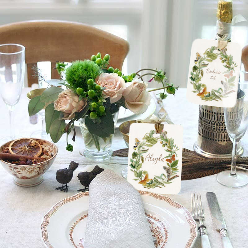 Bois d'Automne Tag Set of 8