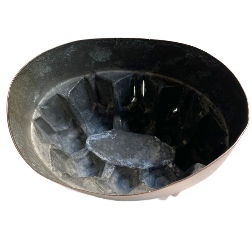 Antique 1800&#39;s Copper Blanc Mange Mold