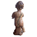Early 1700s Italian devotional wood figure Christ Child