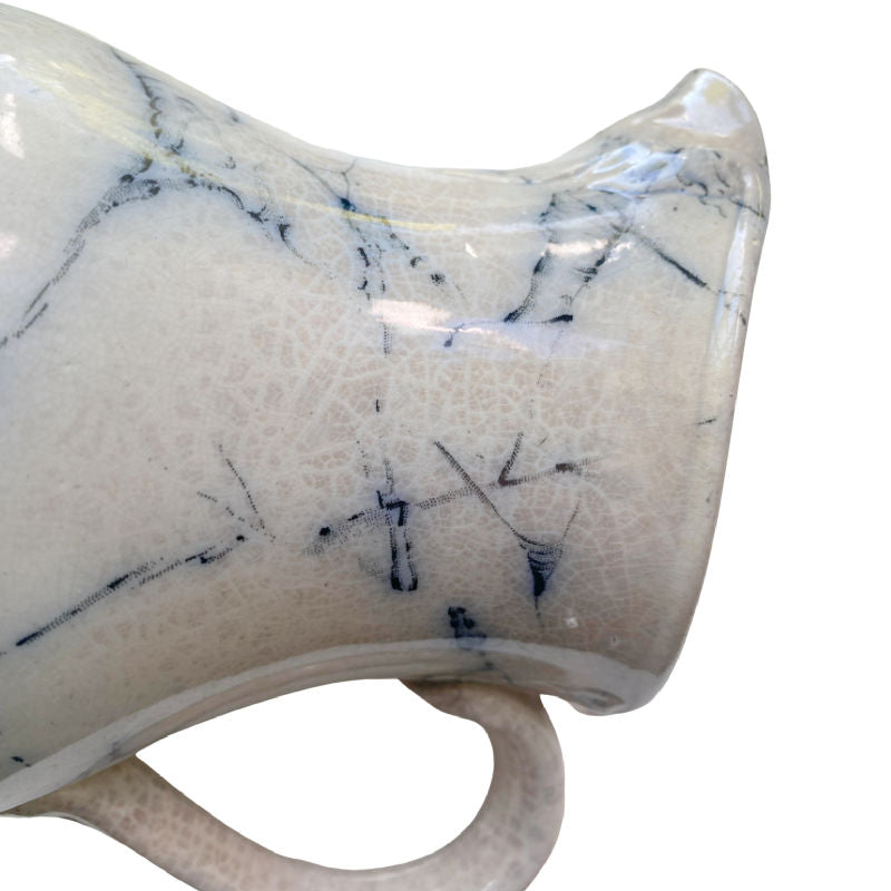 Cracked Ice Blue & White Ironstone Pitcher