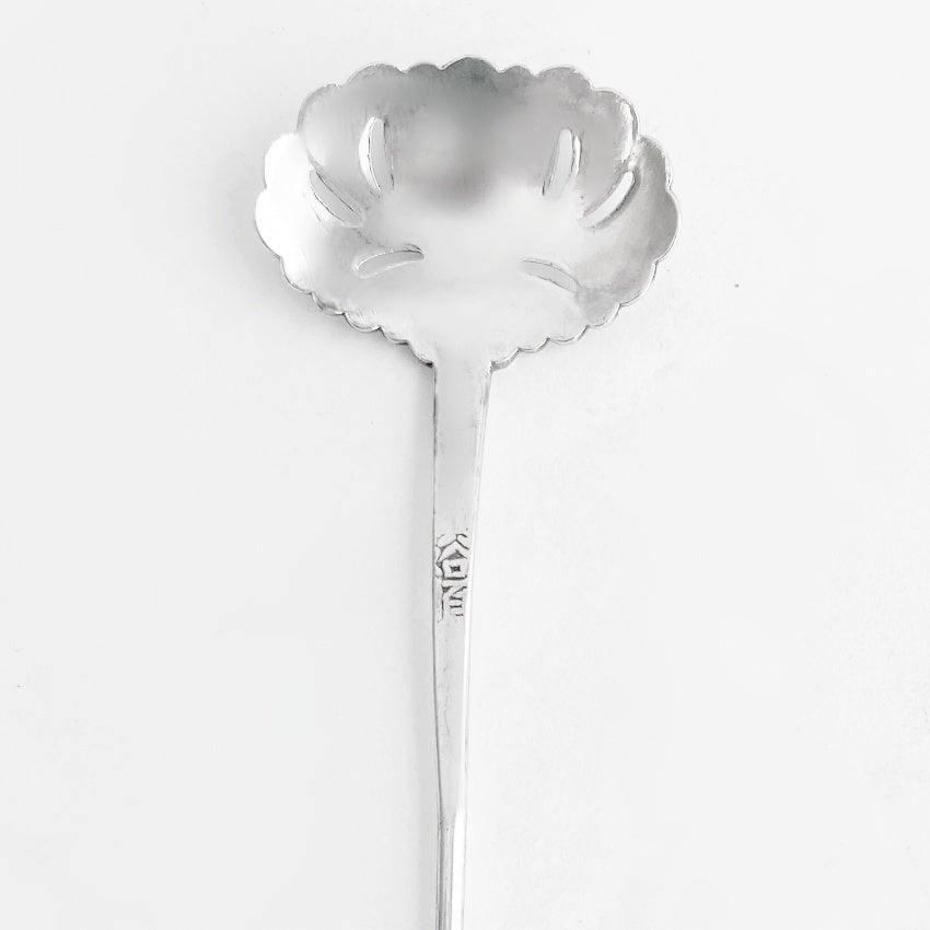 Antique Silver Floral One Point Hair Pin