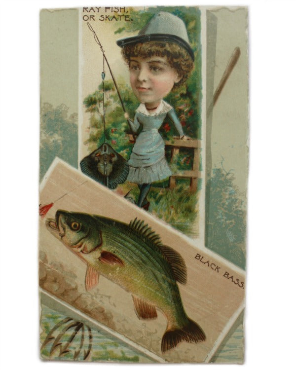 Antique Small Fishing Trade Card