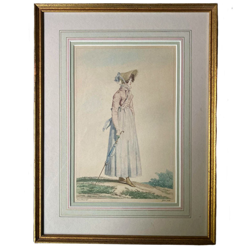 antique French fashion prints Gatine