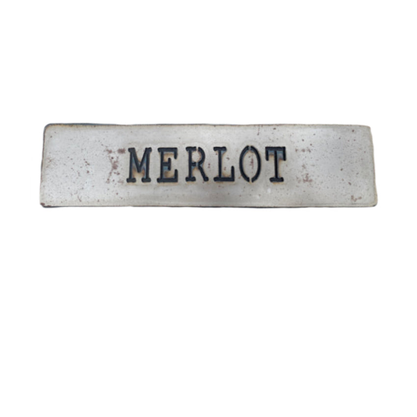 antique french vitner sign merlot